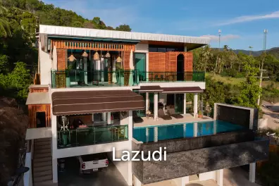 Elegant Beachside 4-Bed Villa Just 300 Meters from Mae Haad Beach, Koh Phangan
