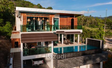 Elegant Beachside 4-Bed Villa Just 300 Meters from Mae Haad Beach, Koh Phangan