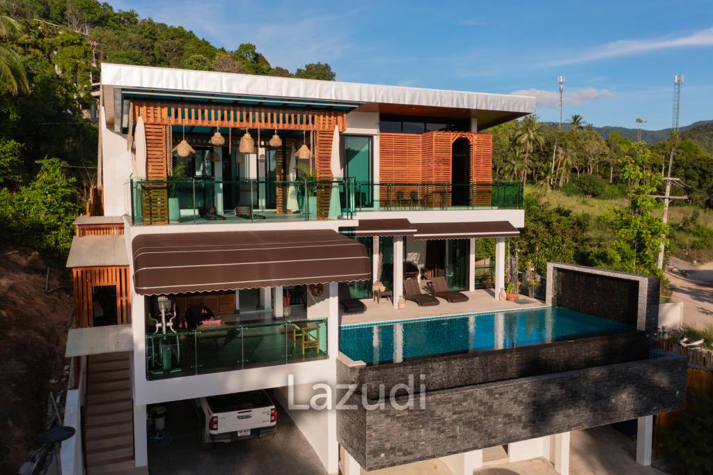 Elegant Beachside 4-Bed Villa Just 300 Meters from Mae Haad Beach, Koh Phangan