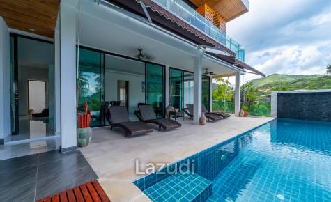 Elegant Beachside 4-Bed Villa Just 300 Meters from Mae Haad Beach, Koh Phangan