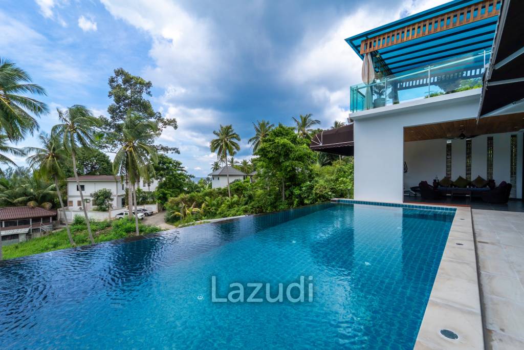 Elegant Beachside 4-Bed Villa Just 300 Meters from Mae Haad Beach, Koh Phangan