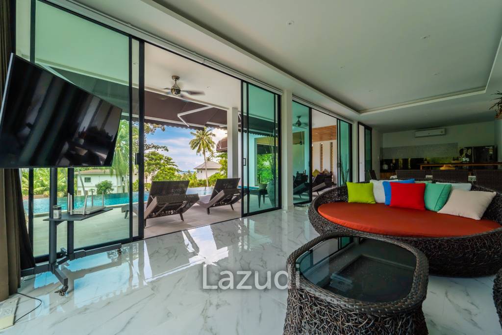 Elegant Beachside 4-Bed Villa Just 300 Meters from Mae Haad Beach, Koh Phangan
