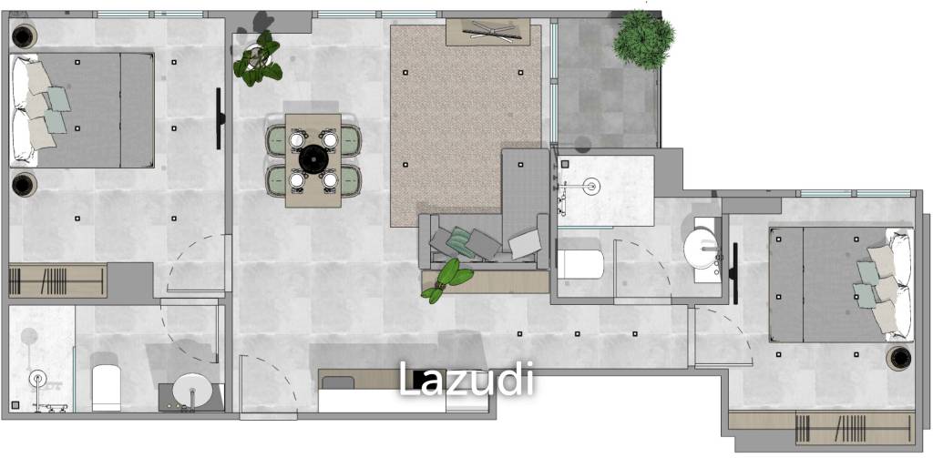 Contemporary 2-Bed Condo in Chalong, Phuket