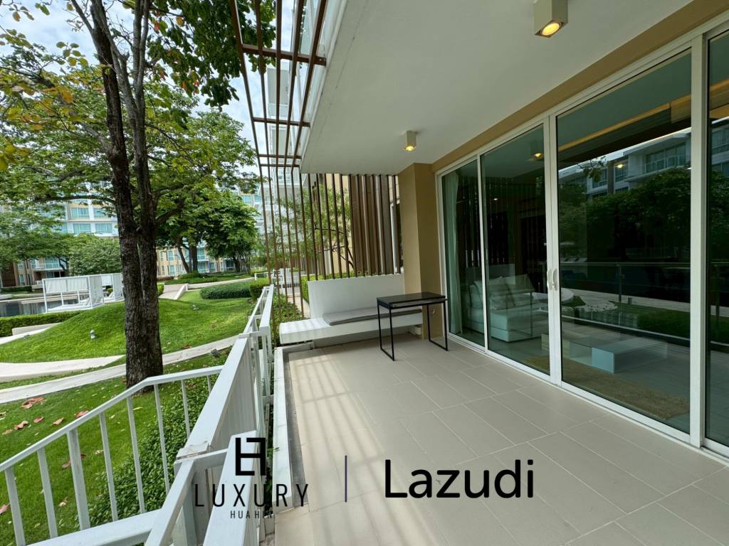 คอนโด 2 ห้องนอนวิวสระว่ายน้ำที่ Wan Vayla ติดทะเลใน เขาเต่า หัวหิน