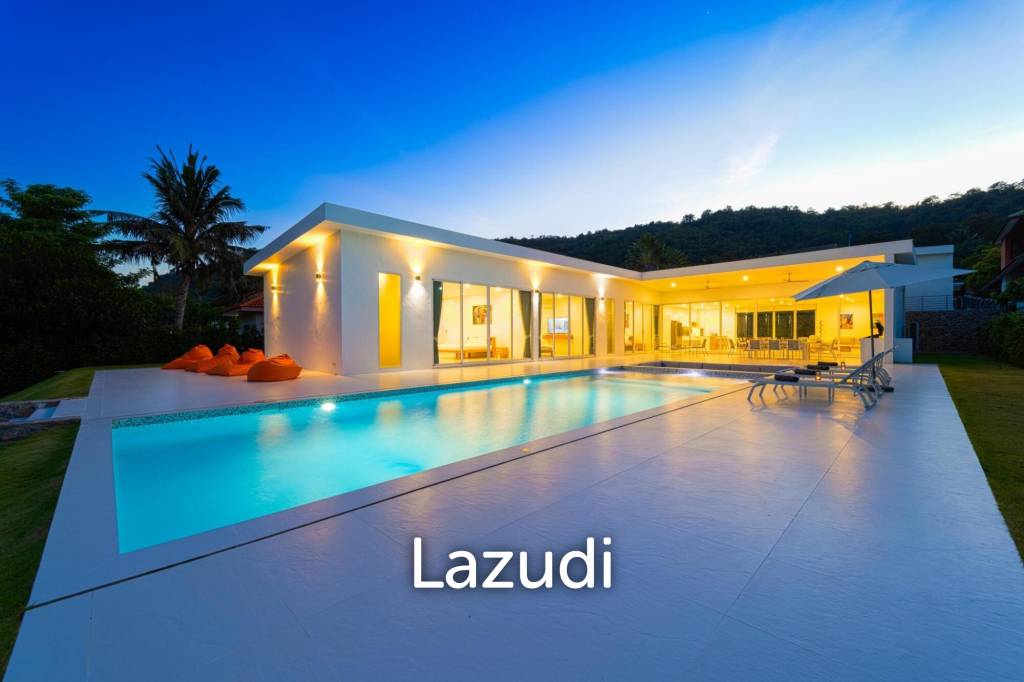 Luxurious 4-Bed Villa on 1,250 sqm Land in Palm Hills Golf Club, Hua Hin