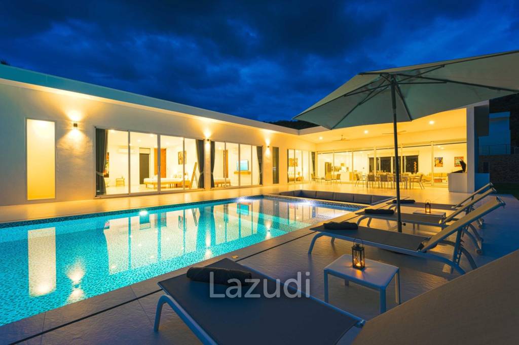 Luxurious 4-Bed Villa on 1,250 sqm Land in Palm Hills Golf Club, Hua Hin