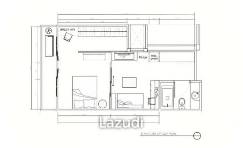 1 Bed 1 Bath 42 SQ.M Grand park view asoke