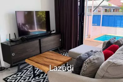 Fully Furnished 2-Bed 2.5 Bath Villa with Pool, Near Ban Tai Beach