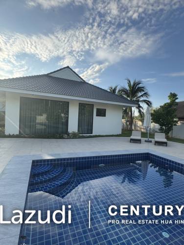 Great Value Pool villa in  1.5 Rai land near Samroiyot Beach