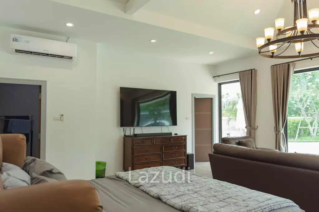 Great Value Pool villa in  1.5 Rai land near Samroiyot Beach