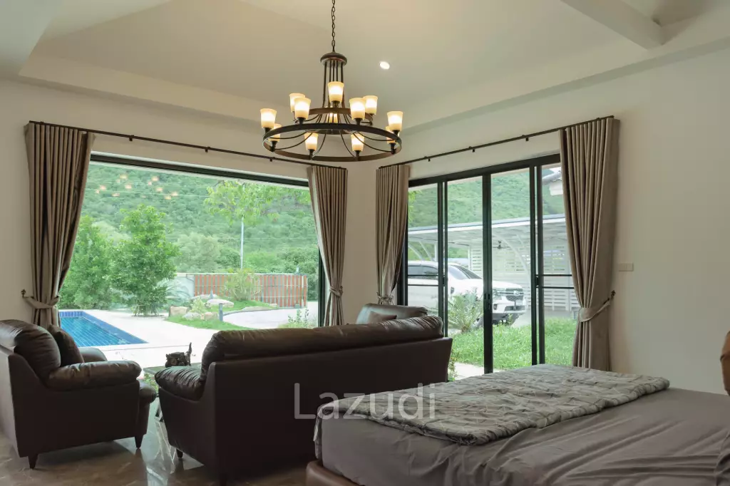 Great Value Pool villa in  1.5 Rai land near Samroiyot Beach