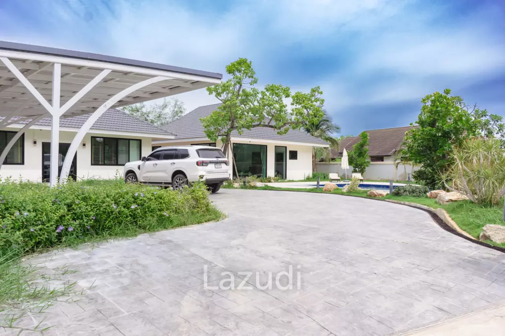 Great Value Pool villa in  1.5 Rai land near Samroiyot Beach