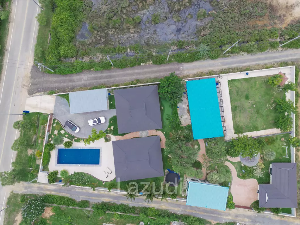 Great Value Pool villa in  1.5 Rai land near Samroiyot Beach