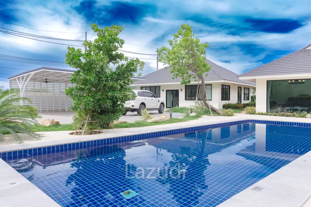 Great Value Pool villa in  1.5 Rai land near Samroiyot Beach