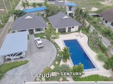 Great Value Pool villa in  1.5 Rai land near Samroiyot Beach