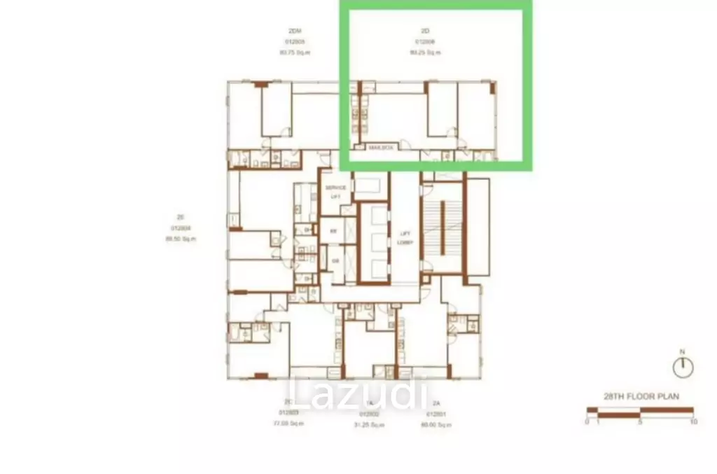 2 Bed 2 Bath 80 SQ.M SHUSH Ratchathewi
