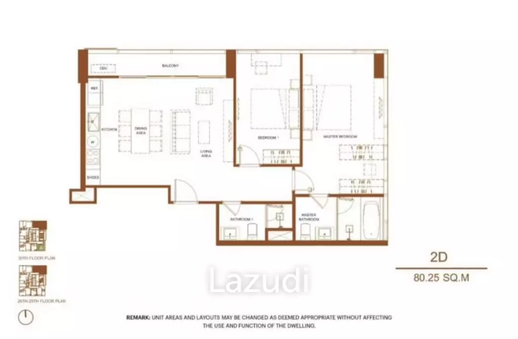 2 Bed 2 Bath 80 SQ.M SHUSH Ratchathewi