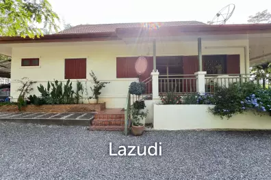 ขายบ้าน 2 ห้องนอนในสวนไม้สักในพื้นที่กว่า 7 ไร่