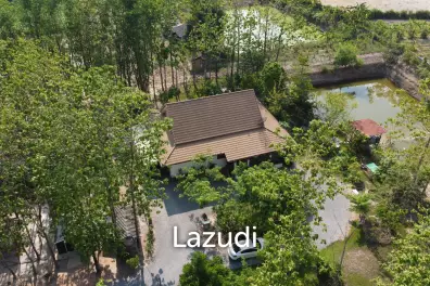 ขายบ้าน 2 ห้องนอนในสวนไม้สักในพื้นที่กว่า 7 ไร่