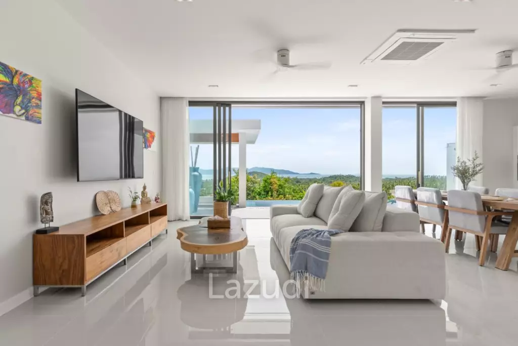 Modern Sea View Villa – 3 Bedrooms in Ban Tai, Koh Samui