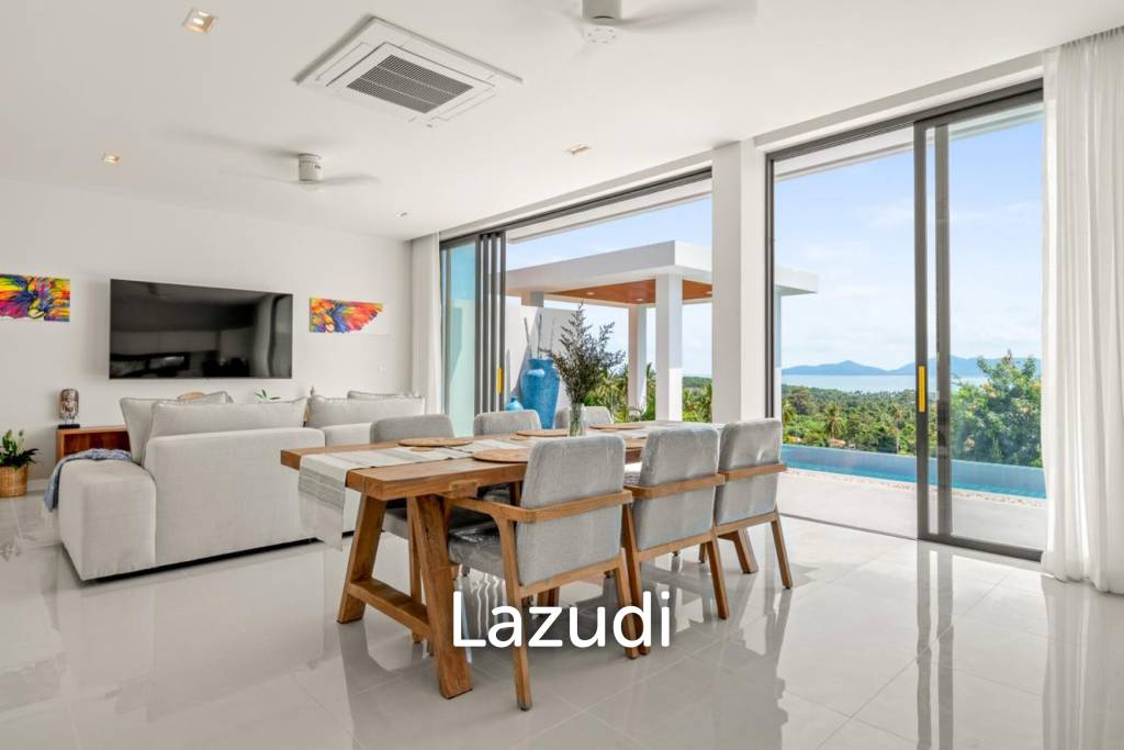 Modern Sea View Villa – 3 Bedrooms in Ban Tai, Koh Samui