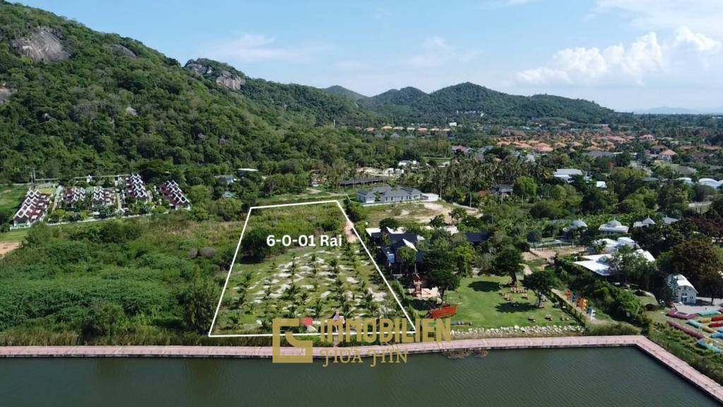 ที่ดิน 6 ไร่ ทำเลสุดเอกซ์คลูซีฟ ติดริมอ่างเก็บน้ำเขาเต่า พร้อมวิวภูเขา