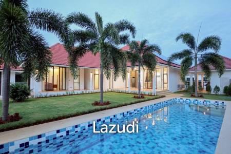 ขายบ้าน 4 ห้องนอนพร้อมสระว่ายน้ำในโครงการกอล์ฟวิลเลจ หัวหิน
