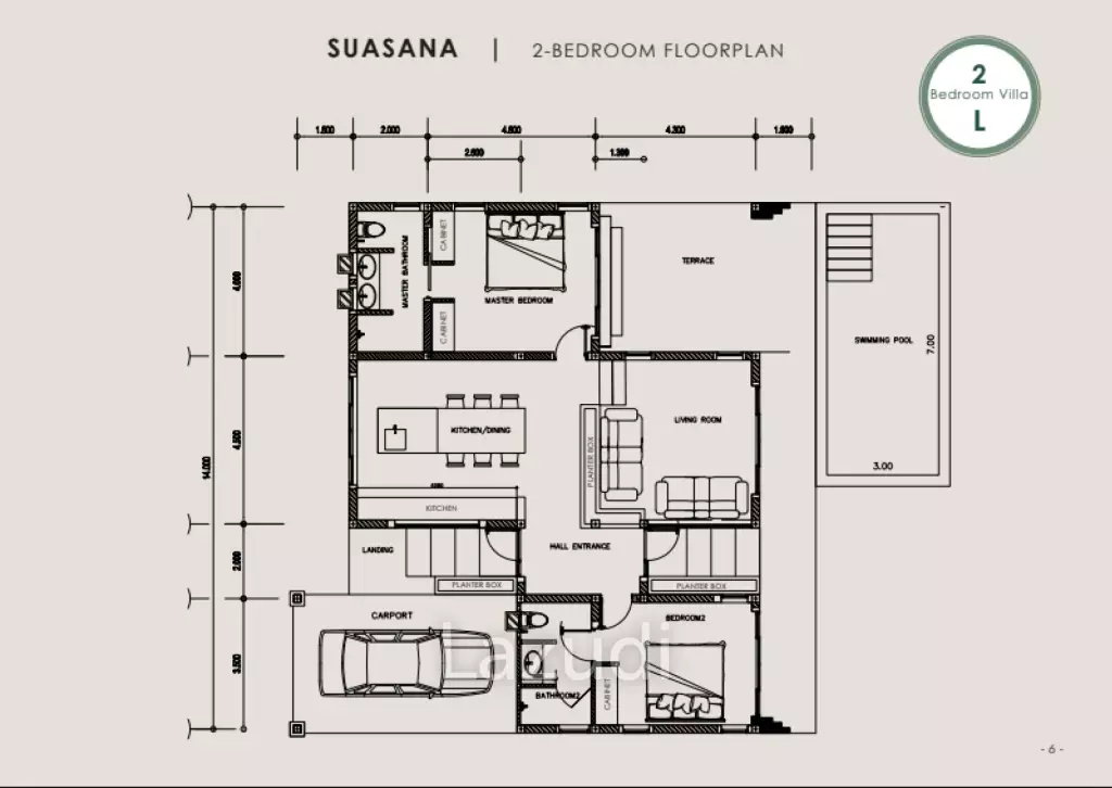 2 Bad 2 Bath 180 SQ.M BelVida Estates Villa Suasana