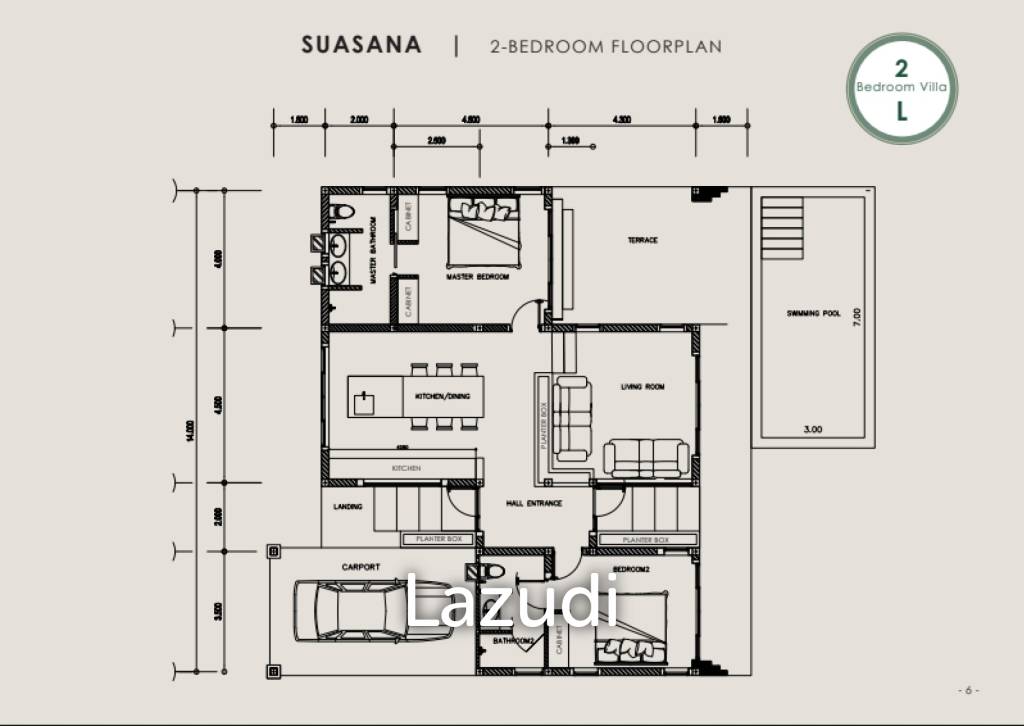 2 Bad 2 Bath 180 SQ.M BelVida Estates Villa Suasana