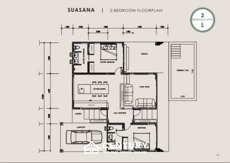 750 Kvm 2 Seng 2 Bad Villa for Salg