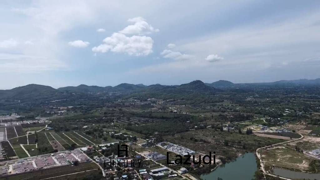 ที่ดินขนาดใหญ่เหมาะลงทุนและพัฒนา 23-3-09 ไร่ วิวภูเขาในตำบลทับใต้ หัวหิน