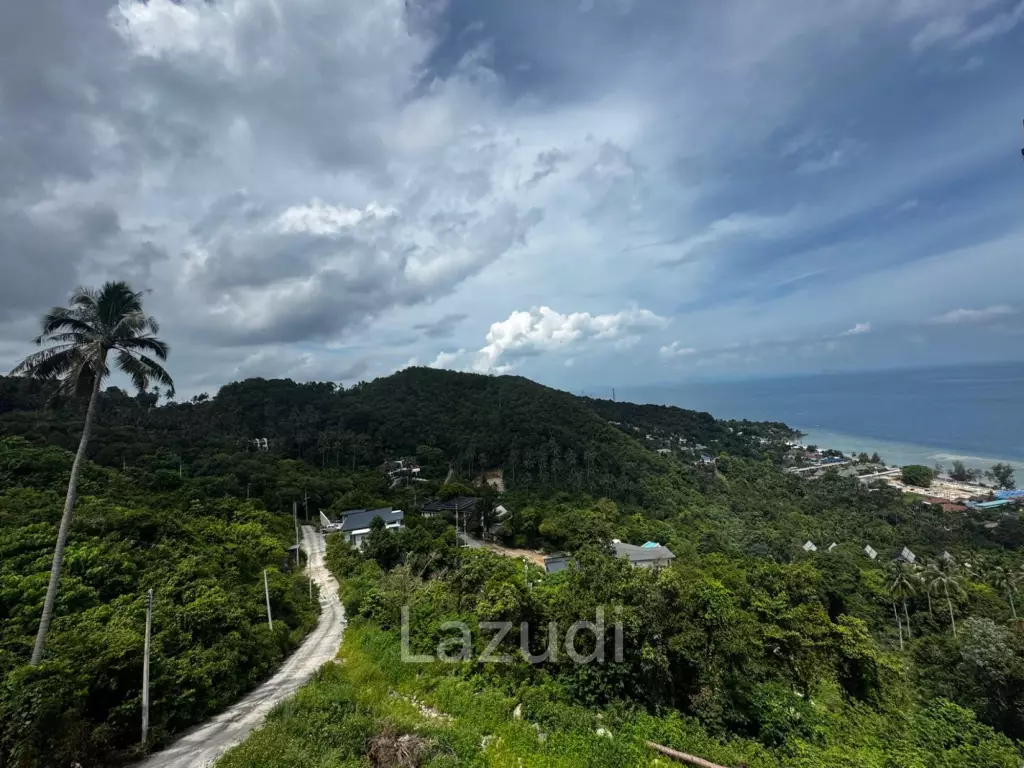 1,600 sqm Land with Panoramic Sea View – Haad Yao, West Coast, Koh Phangan