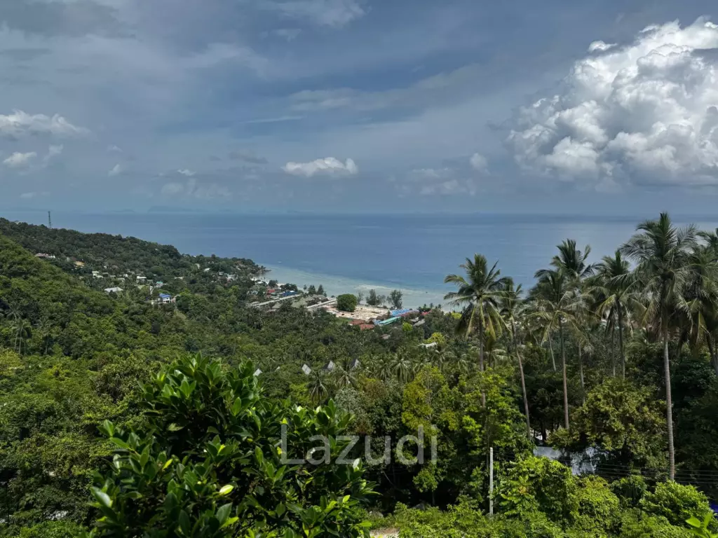 1,600 sqm Land with Panoramic Sea View – Haad Yao, West Coast, Koh Phangan