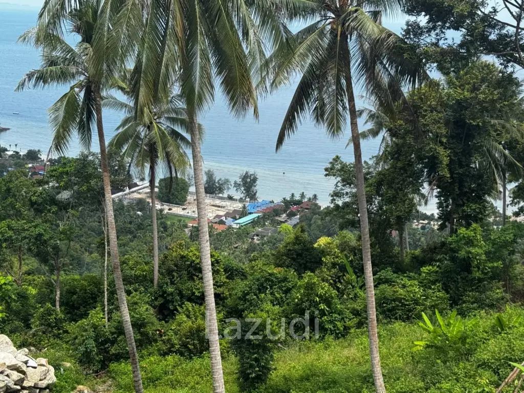 1,600 sqm Land with Panoramic Sea View – Haad Yao, West Coast, Koh Phangan