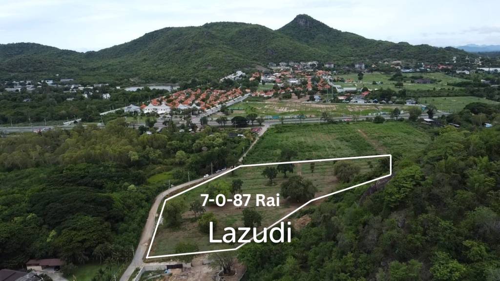 ที่ดินแปลงสวย 7-0-87 ไร่ติดเขา ใกล้หาดเขาตะเกียบ หัวหิน
