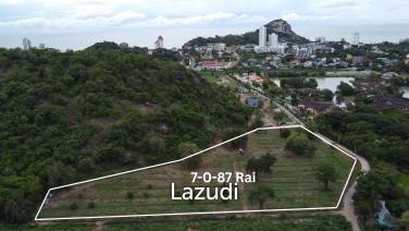 ที่ดินแปลงสวย 7-0-87 ไร่ติดเขา ใกล้หาดเขาตะเกียบ หัวหิน
