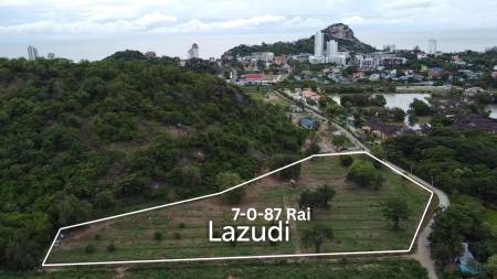 ที่ดินแปลงสวย 7-0-87 ไร่ติดเขา ใกล้หาดเขาตะเกียบ หัวหิน