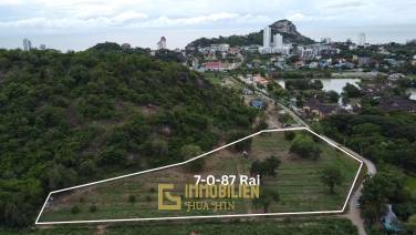 Премиальная земля 7-0-87 Rai для застройки в Хуа Хине, напротив BelVida Estates Hua Hin