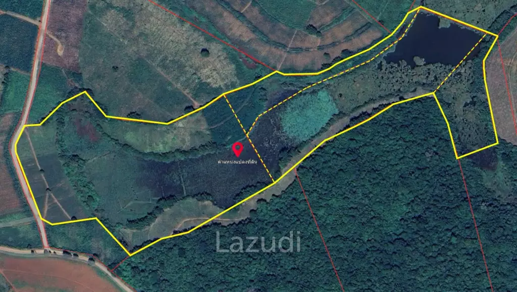 75 Rai Land for Sale Close to Chiang Saen Lake at back side.