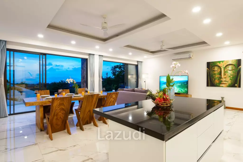4-Bedroom Sea View Villa on Bo Phut Hills