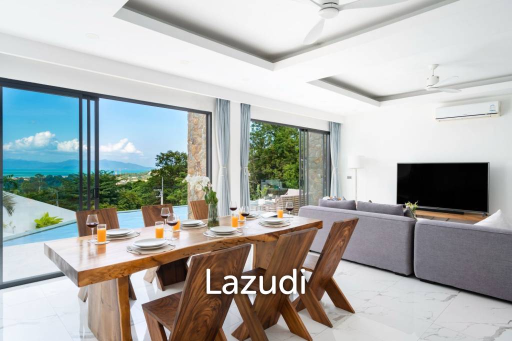 4-Bedroom Sea View Villa on Bo Phut Hills