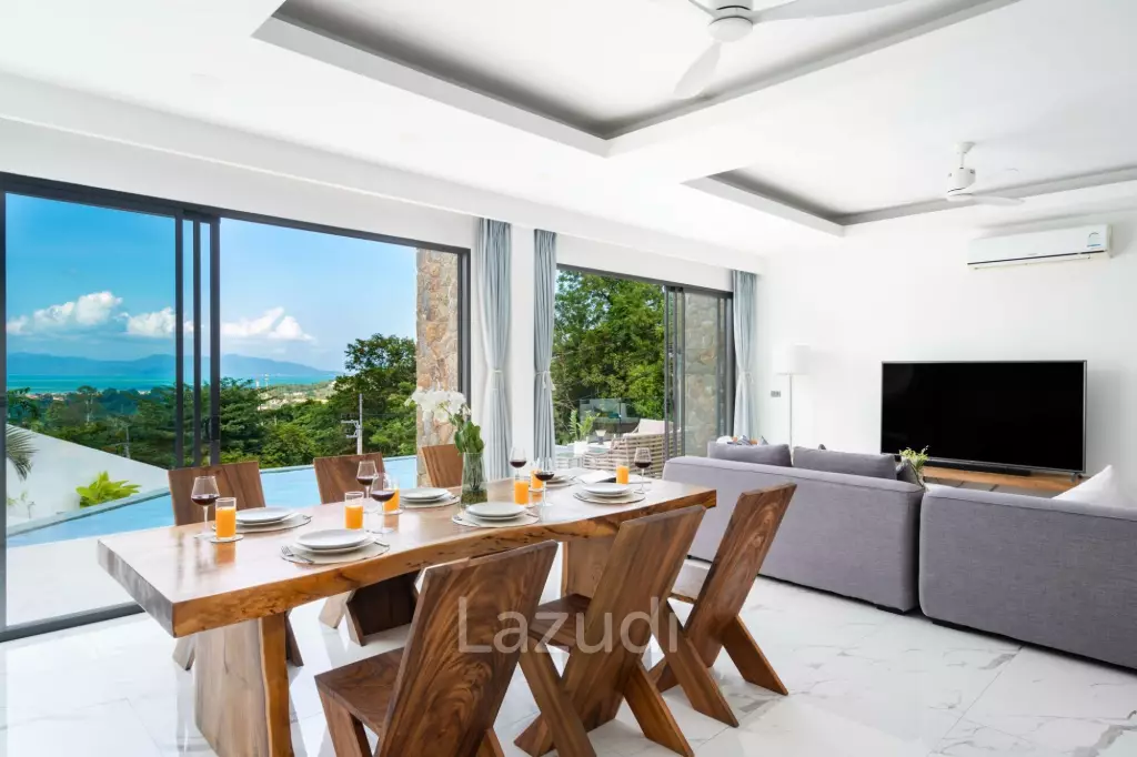 4-Bedroom Sea View Villa on Bo Phut Hills