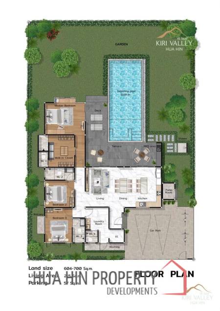 3 Bed 4 Bath 215 SQ,M KlRl Valley Hua Hin