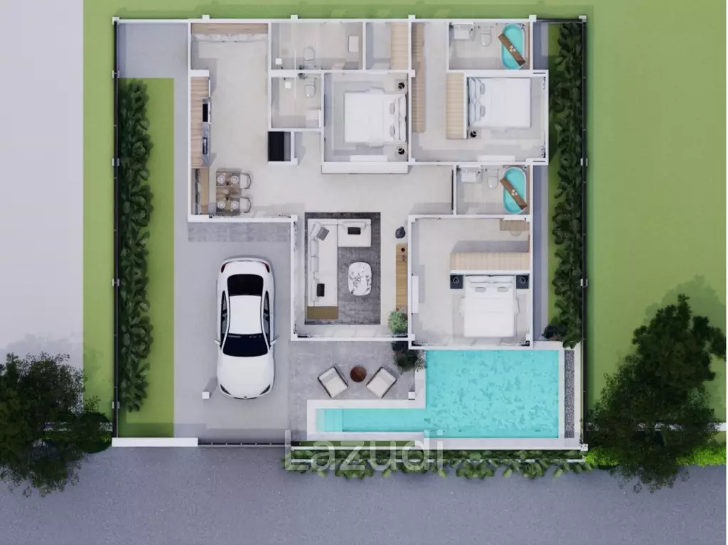 Renovated 3 Bedroom Pool Villa In Thalang