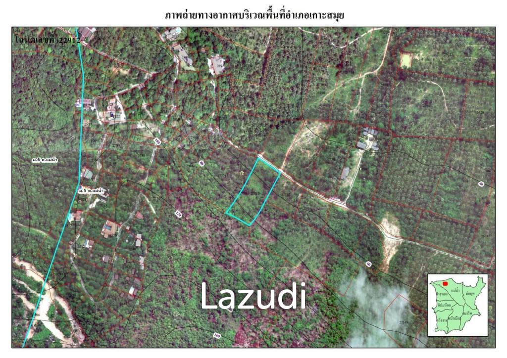 Land for Sale 3 Rai in Mae Nam, Ko Samui – Sea & Mountain Views