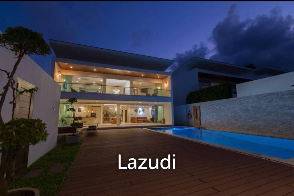 Modern 3-Bedroom Villa for Rent in the Heart of Bang Rak, Koh Samui