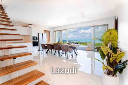 4-Bedroom Villa with Panoramic Ocean & Sunset Views – Bang Makham, Koh Samui