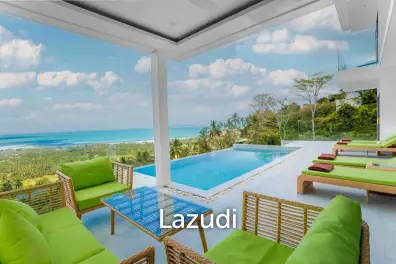 4-Bedroom Villa with Panoramic Ocean & Sunset Views – Bang Makham, Koh Samui