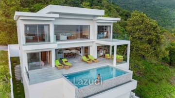 4-Bedroom Villa with Panoramic Ocean & Sunset Views – Bang Makham, Koh Samui