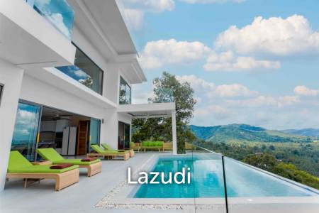 4-Bedroom Villa with Panoramic Ocean & Sunset Views – Bang Makham, Koh Samui